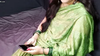 Watching Stepaunty Drooling Over His Cock Before Sucking It Deep