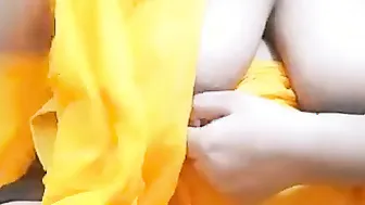 Mature Aunty Flashing Her Huge Tits To College Boy Next Door