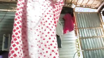 Catching Aunty Fresh From Shower Changing Clothes On Hidden Cam
