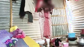 Catching Aunty Fresh From Shower Changing Clothes On Hidden Cam