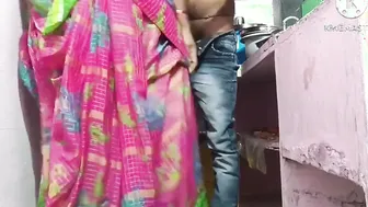 Telugu Aunty Getting Naughty In Kitchen While Cooking For Him