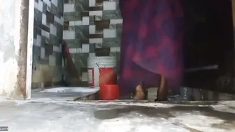 Bengali Aunty Washing Clothes Teasing Me Flashing Her Pussy