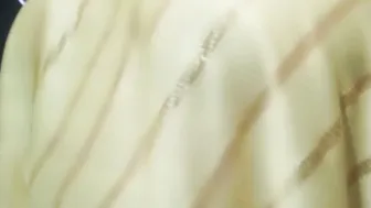 Aunty In Yellow Saree Dirty Talking While Getting Fingered