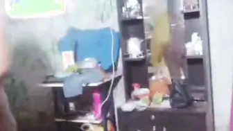 Aunty In Yellow Saree Dirty Talking While Getting Fingered