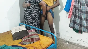 Spreading Her Hairy Pussy Sliding Deep Inside Mature Aunty