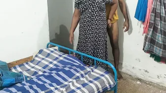 Spreading Her Hairy Pussy Sliding Deep Inside Mature Aunty