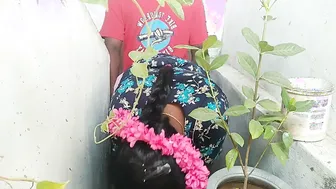 Tamil Village Beauty Aunty Riding Cock Outdoor By The River
