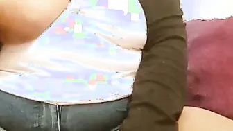Busty Neighborhood Aunty Showing Off Her Massive Natural Tits