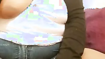 Busty Neighborhood Aunty Showing Off Her Massive Natural Tits