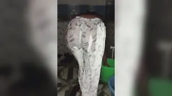 Watching My Aunty Soaping Her Thick Ass In Bathroom Shower