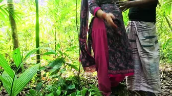 Taking My Village Aunty Deep In The Jungle Behind Our Town