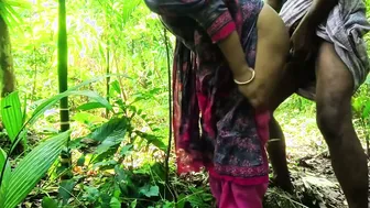 Taking My Village Aunty Deep In The Jungle Behind Our Town