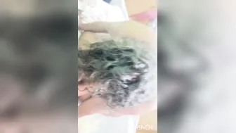 Chennai Aunty Seducing Young Boy Right After Her Bath Time
