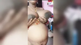Bbw Aunty Exposing Massive Breasts To Lover Before Riding Him