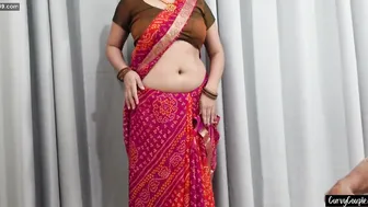 Tamil Aunty Slowly Removing Saree Before Our Hot Fucking Session