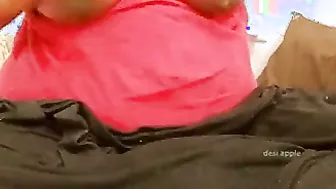 Curvy Mature Aunty From My Area Flaunting Her Natural Big Tits