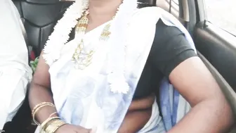 Saree Clad Milf Getting Fucked In Car Giving Dirty Telugu Talk