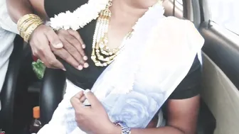 Saree Clad Milf Getting Fucked In Car Giving Dirty Telugu Talk