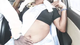 Saree Clad Milf Getting Fucked In Car Giving Dirty Telugu Talk