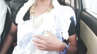 Saree Clad Milf Getting Fucked In Car Giving Dirty Telugu Talk