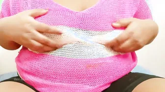 Horny Big Tits Aunty Performing Live Show Rubbing Her Wet Pussy