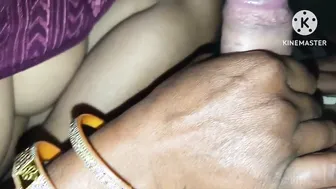 Winter Night Special Aunty Giving Me Sloppy Blowjob In Bedroom