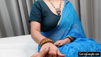 Married Bhabhi Showing Off Curves In Red Saree Before Fucking