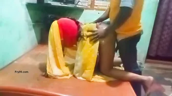 Tamil Aunty Bent Over Taking It Deep Doggy Style Home Video