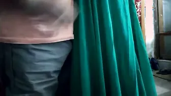 My Sexy Aunty Teasing Me With Her Curves In Tight Saree Again