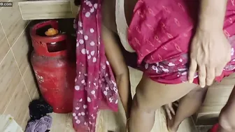 Fucking My Horny Aunty Hard In The Kitchen While Cooking Food