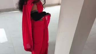 Horny Aunty Lifting Her Saree Begging Me To Fuck Her Harder