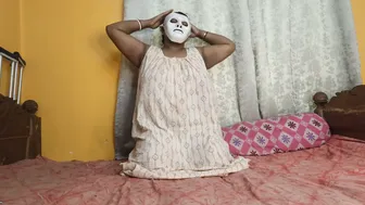 Flexible Desi Aunty Doing Naked Yoga And Getting Spanked Hard