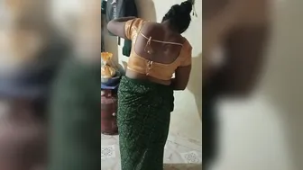 Village Aunty Changing Saree And Flashing Everything Naughty