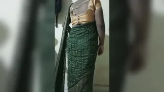Village Aunty Changing Saree And Flashing Everything Naughty