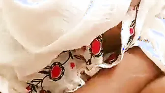 Fondling Indian Married Woman's Heavy Tits Before The Action