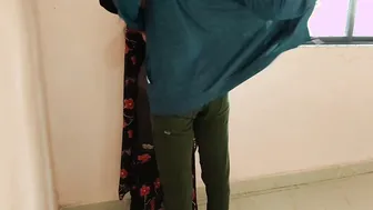 Wife Standing Against Wall Getting Rough Anal And Blowjob Combo