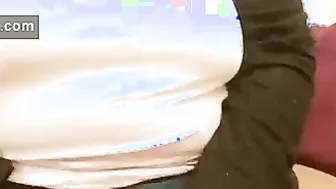 Busty Desi Aunty Showing Off Her Massive Natural Tits