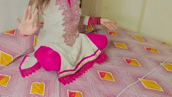 Naughty Aunty Riding Nephew Cock While Uncle Away At His Office