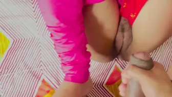 Naughty Aunty Riding Nephew Cock While Uncle Away At His Office