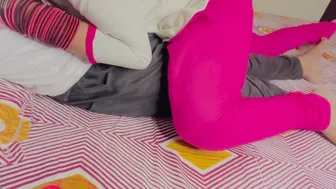 Naughty Aunty Riding Nephew Cock While Uncle Away At His Office