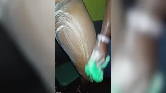Curvy Married Woman Bathing And Peeing While Hubby Records Her