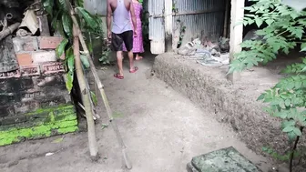 Catching My Sexy Aunty Alone And Fucking Her In The Backyard