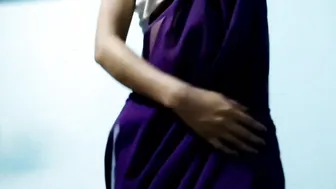 Stripping Her Saree Slowly While Talking Filthy Before Riding Hard
