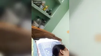 Desperate Aunty Using Vegetables To Pleasure Herself Home Alone