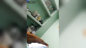 Desperate Aunty Using Vegetables To Pleasure Herself Home Alone