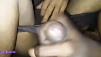 Aunty Jerking Me Off Late Night Until I Explode All Over Her Face
