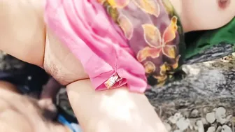 Village Stepaunty Bent Over In The Jungle Getting Drilled Hard