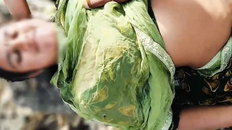 Village Stepaunty Bent Over In The Jungle Getting Drilled Hard