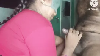 Telugu Aunty Sucking Neighbor Cock Behind Her Husband Back Now
