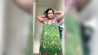 Village Aunty Showing Off Her Curves In Tight Blouse For Me